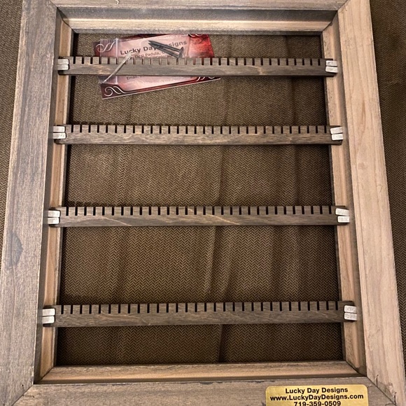 NEW Custom Handmade Wood Earring Organizer/Display - Picture 2 of 3